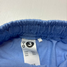 Load image into Gallery viewer, Unisex KID, blue cotton shorts, elasticated, EUC, size 3,  
