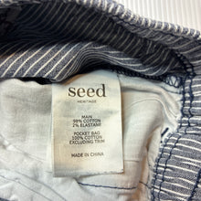 Load image into Gallery viewer, Boys Seed, striped stretch cotton shorts, elasticated, GUC, size 4,  