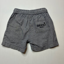 Load image into Gallery viewer, Boys Seed, striped stretch cotton shorts, elasticated, GUC, size 4,  
