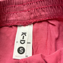 Load image into Gallery viewer, Girls KID, pink cotton shorts, elasticated, GUC, size 5,  