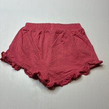 Load image into Gallery viewer, Girls KID, pink cotton shorts, elasticated, GUC, size 5,  