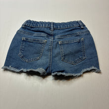 Load image into Gallery viewer, Girls Anko, stretch denim &amp; sequin shorts, adjustable, GUC, size 5,  