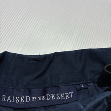 Load image into Gallery viewer, Boys RAISED BY THE DESERT, navy cotton shorts, adjustable, EUC, size 2,  