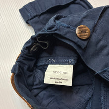 Load image into Gallery viewer, Boys RAISED BY THE DESERT, navy cotton shorts, adjustable, EUC, size 2,  