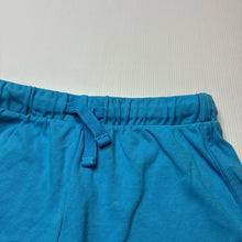 Load image into Gallery viewer, Girls M&amp;S, turquoise cotton shorts, elasticated, EUC, size 7,  