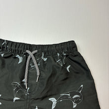 Load image into Gallery viewer, Boys KID, lightweight board shorts, elasticated, sharks, FUC, size 7,  