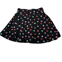 Load image into Gallery viewer, Girls Anko, spotted cotton skirt, built-in shorts, wash fade, FUC, size 6,  