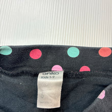 Load image into Gallery viewer, Girls Anko, spotted cotton skirt, built-in shorts, wash fade, FUC, size 6,  