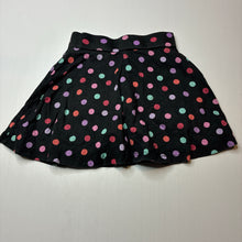Load image into Gallery viewer, Girls Anko, spotted cotton skirt, built-in shorts, wash fade, FUC, size 6,  