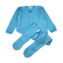 Load image into Gallery viewer, Boys M&amp;S, blue cotton coverall / romper, light mark back right shoulder, FUC, size 1,  