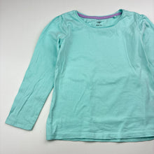 Load image into Gallery viewer, Girls Favourites, blue organic cotton long sleeve tee / top, FUC, size 5,  