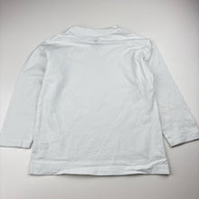 Load image into Gallery viewer, Boys Target, white Aust cotton long sleeve tee / top, FUC, size 4,  