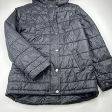 Load image into Gallery viewer, Girls Target, black hooded jacket / coat, GUC, size 10,  