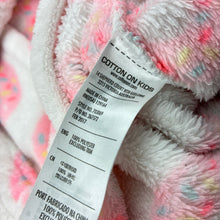 Load image into Gallery viewer, Girls Cotton On, fleece dressing gown / bath robe, doughnuts, GUC, size 7-8,  