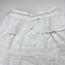 Load image into Gallery viewer, Girls SCOTCH &amp; SODA, white lightweight cotton skirt, elasticated, GUC, size 14,  