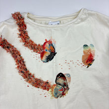 Load image into Gallery viewer, Girls Zara, cotton long sleeve tee / top, butterflies, FUC, size 8,  