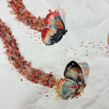 Load image into Gallery viewer, Girls Zara, cotton long sleeve tee / top, butterflies, FUC, size 8,  