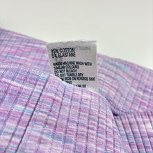 Load image into Gallery viewer, Girls Anko, purple ribbed bootcut leggings, Inside leg: 53cm, FUC, size 8,  