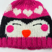 Load image into Gallery viewer, Girls M&amp;S, knitted hat / beanie, penguin, FUC, size 1-3,  