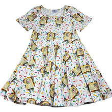 Load image into Gallery viewer, Girls Cheeky Chickadee, koala fairybread twirl dress, EUC, size 7, L: 67cm
