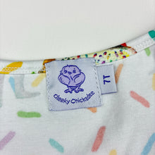 Load image into Gallery viewer, Girls Cheeky Chickadee, koala fairybread twirl dress, EUC, size 7, L: 67cm