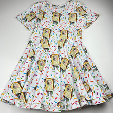 Load image into Gallery viewer, Girls Cheeky Chickadee, koala fairybread twirl dress, EUC, size 7, L: 67cm