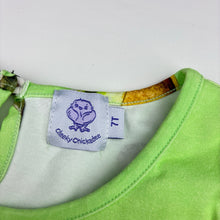 Load image into Gallery viewer, Girls Cheeky Chickadee, avocado koala pocket dress, small light mark on front, FUC, size 7, L: 63cm
