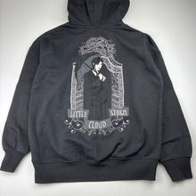 Load image into Gallery viewer, Girls H&amp;M, WEDNESDAY Adams fleece lined hoodie sweater, GUC, size 9-10,  