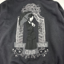 Load image into Gallery viewer, Girls H&amp;M, WEDNESDAY Adams fleece lined hoodie sweater, GUC, size 9-10,  