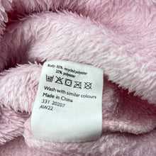 Load image into Gallery viewer, Girls JOHN LEWIS, fleece dressing gown / bath robe, purple mark lower front, FUC, size 8,  