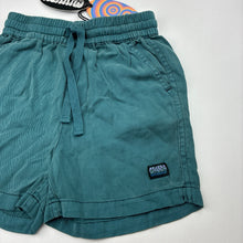 Load image into Gallery viewer, Boys GHANDA, teal tencel/viscose shorts, elasticated, NEW, size 6,  