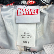 Load image into Gallery viewer, Boys Marvel, lightweight board shorts, elasticated, FUC, size 6,  