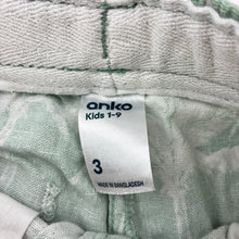 Load image into Gallery viewer, Boys Anko, linen / cotton shorts, elasticated, EUC, size 3,  