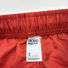 Load image into Gallery viewer, Boys Anko, lightweight board shorts, elasticated, GUC, size 7,  