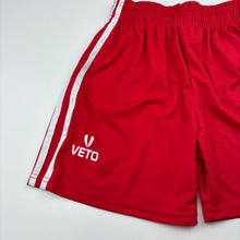 Load image into Gallery viewer, Boys VETO, red sports / activewear shorts, elasticated, FUC, size 8,  