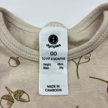Load image into Gallery viewer, Unisex Dymples, organic cotton singletsuit romper, EUC, size 00,  