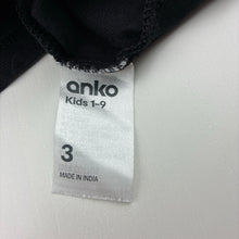 Load image into Gallery viewer, Boys Anko, black cotton long sleeve top, dinosaurs, GUC, size 3,  