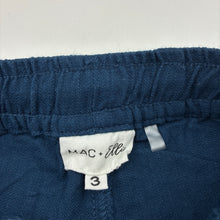 Load image into Gallery viewer, Boys MAC + Ellie, navy cotton shorts, elasticated, EUC, size 3,  