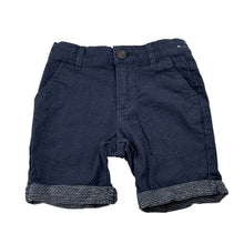 Load image into Gallery viewer, Boys MAC + Ellie, navy &amp; white spot stretch cotton shorts, adjustable, GUC, size 3,  