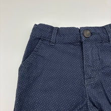 Load image into Gallery viewer, Boys MAC + Ellie, navy &amp; white spot stretch cotton shorts, adjustable, GUC, size 3,  