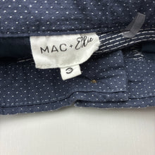 Load image into Gallery viewer, Boys MAC + Ellie, navy &amp; white spot stretch cotton shorts, adjustable, GUC, size 3,  
