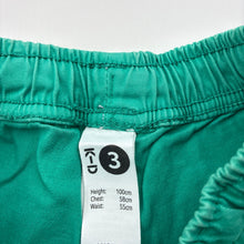 Load image into Gallery viewer, Boys KID, green stretch cotton shorts, elasticated, GUC, size 3,  