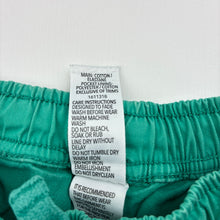 Load image into Gallery viewer, Boys KID, green stretch cotton shorts, elasticated, GUC, size 3,  