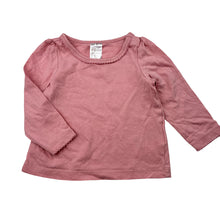 Load image into Gallery viewer, Girls H&amp;M, organic cotton long sleeve top, GUC, size 000,  