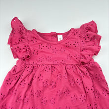 Load image into Gallery viewer, Girls Dymples, cotton lined broderie romper, EUC, size 0,  