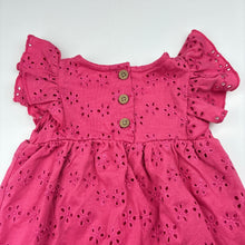 Load image into Gallery viewer, Girls Dymples, cotton lined broderie romper, EUC, size 0,  