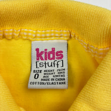 Load image into Gallery viewer, Girls Kids Stuff, yellow stretchy polo shirt top, EUC, size 0,  