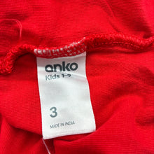 Load image into Gallery viewer, Boys Anko, red cotton long sleeve tee / top, EUC, size 3,  
