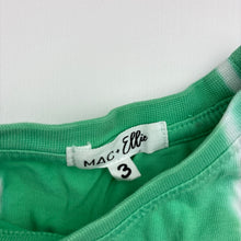 Load image into Gallery viewer, Boys MAC + Ellie, green &amp; white cotton tee / top, GUC, size 3,  