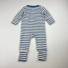 Load image into Gallery viewer, Unisex Cotton On, stretchy ribbed zip coverall / romper, EUC, size 0000,  